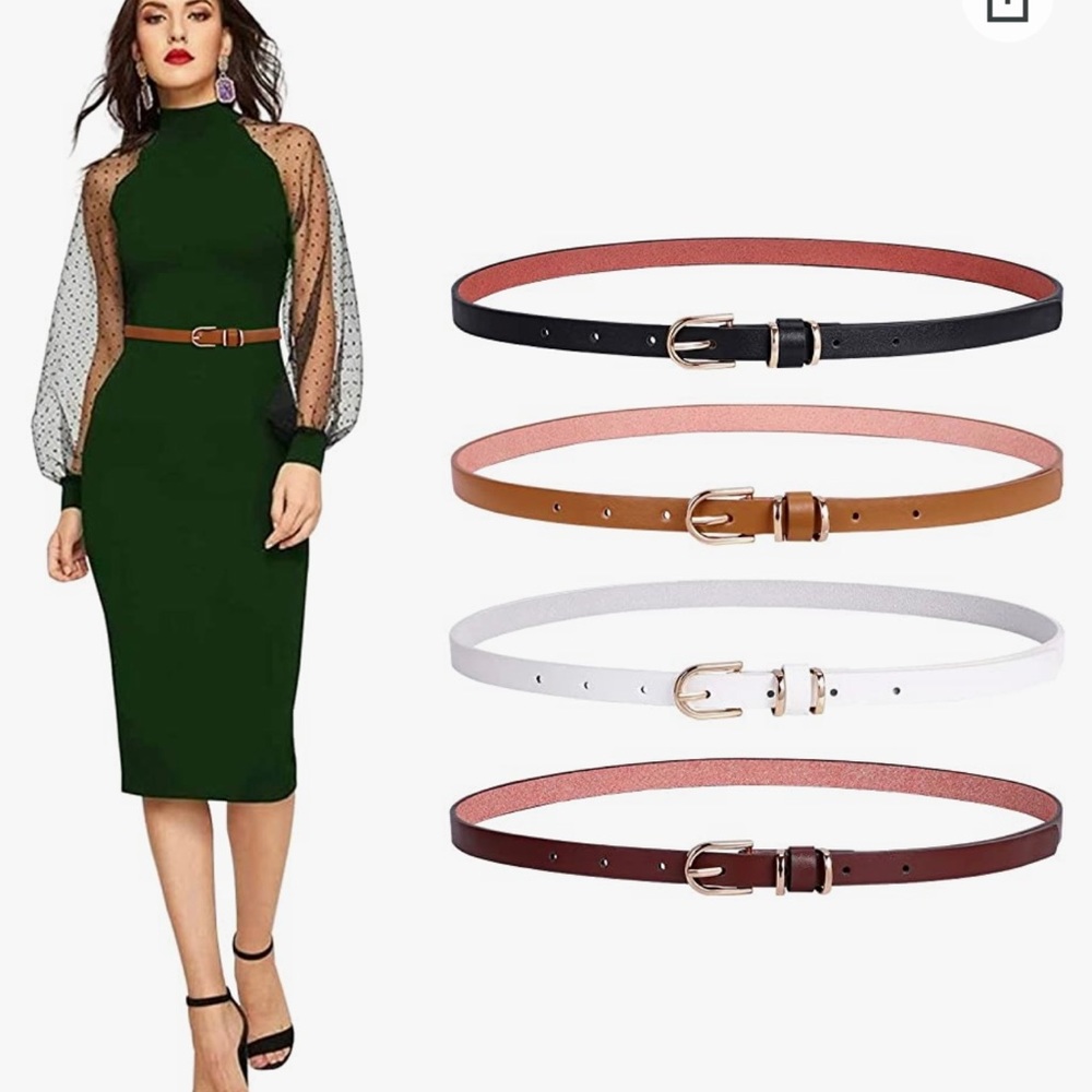Set 4 Thin Belts - Picture 1 of 10